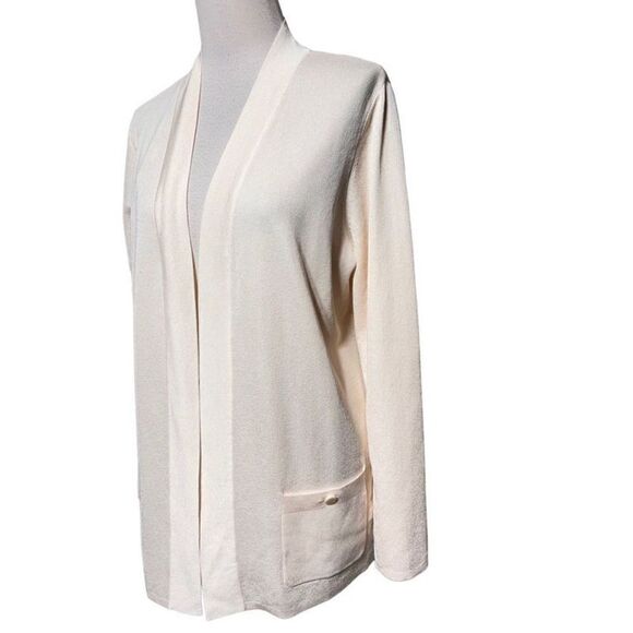 Anne Klein NWT Long Sleeve Open Front Cardigan Sweater Size Large - Picture 2 of 4